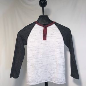 🟣Arizona Jean Co Boys Long Sleeve Button-up Tee M